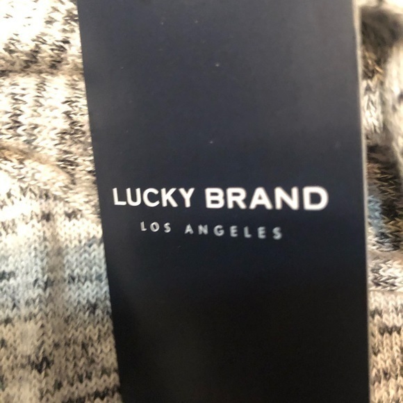 Lucky brand Black and white fleck shirt stretchy and super soft New with tags - Picture 6 of 10